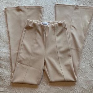 Cream Flare Pants - Petal and Pup